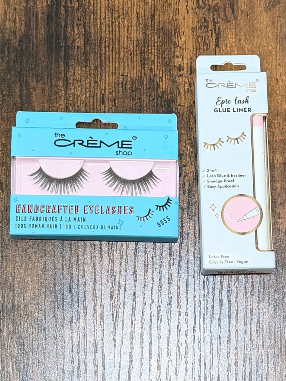 The Crème Shop Handcrafted Eyelashes with Epic Lash Glue Liner